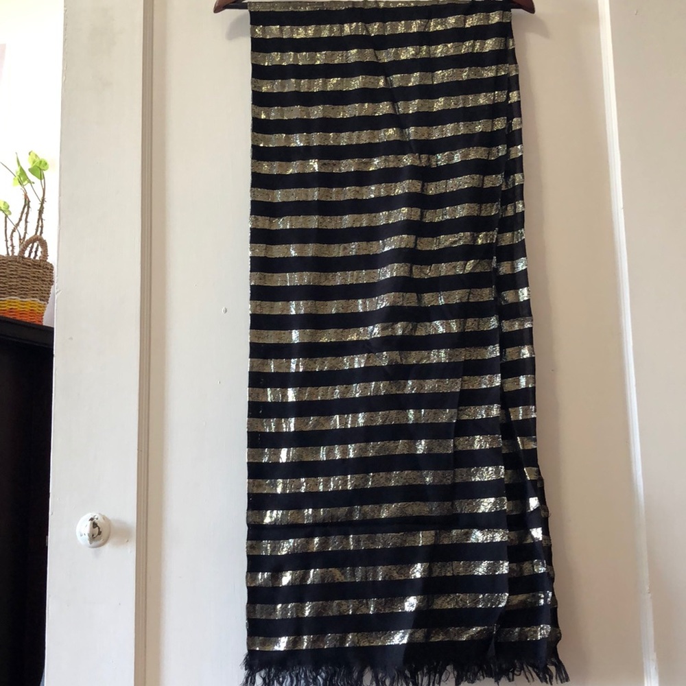 Black and Gold Scarf